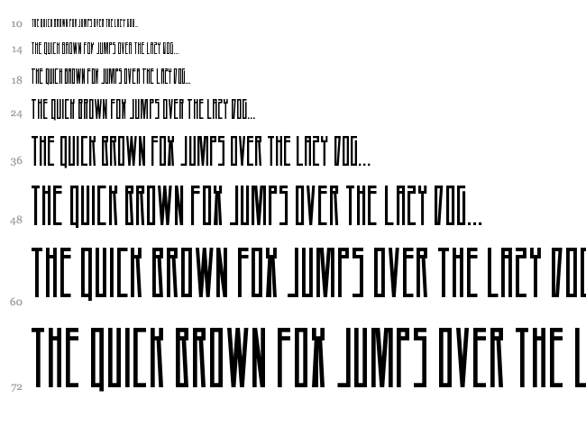 A Dash of Salt font waterfall